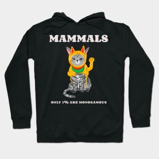 Mammals only 3% are Monogamous Animal Facts Hoodie